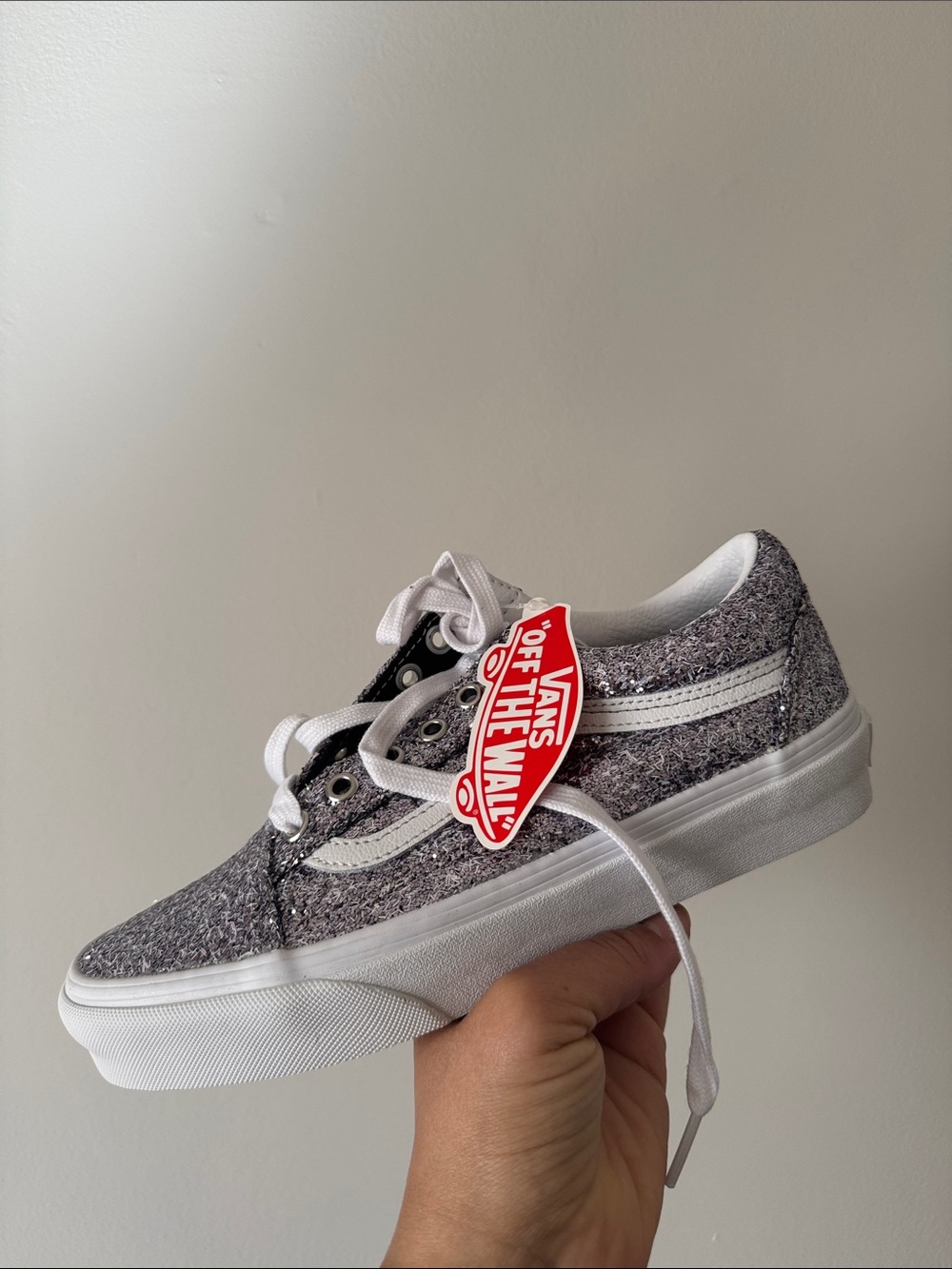 Vans Kids Classic Old Skool Gray Knit Skate Shoe